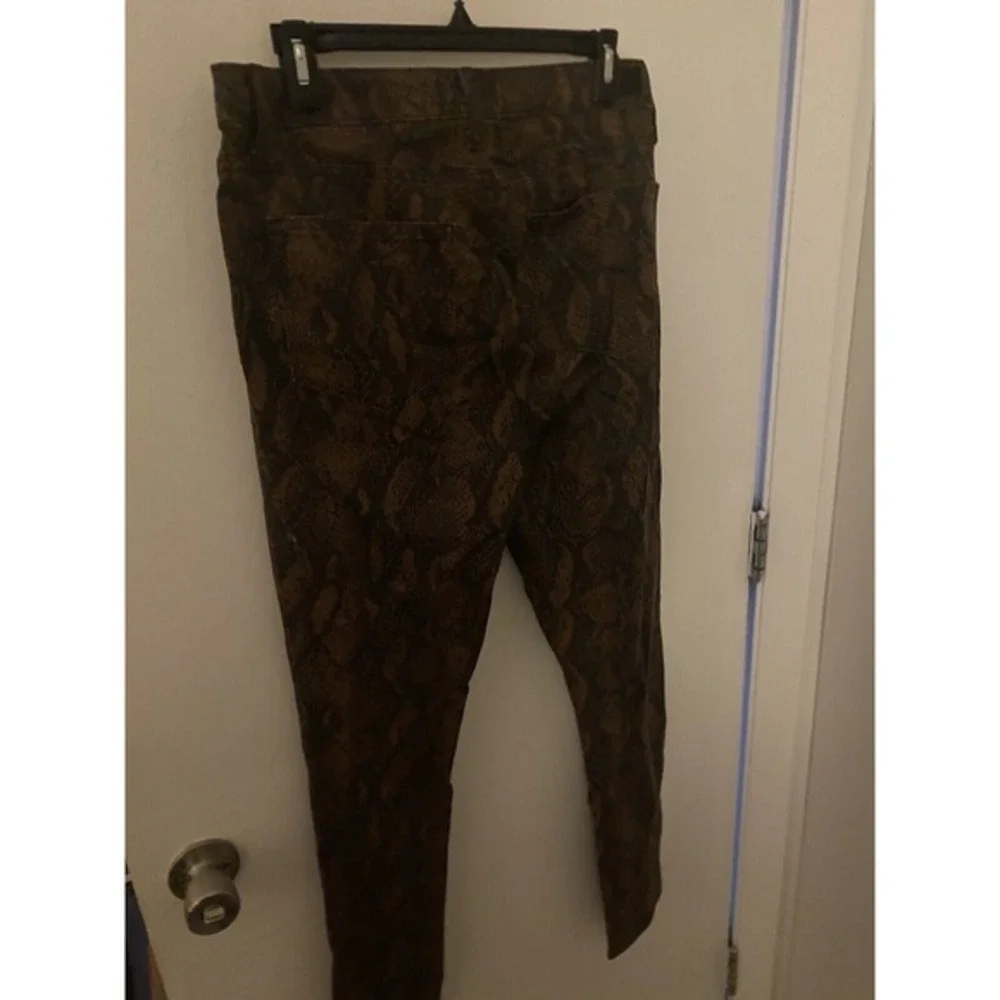Msrp $239 PAIGE‎ HOXTON ULTRA SKINNY COATED SNAKE HIGH WAIST JEANS SIZE 30